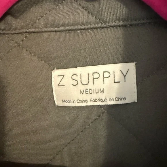 Z Supply Women's Maya Quilted Utility Jacket - Sage Green - Picture 2 of 7